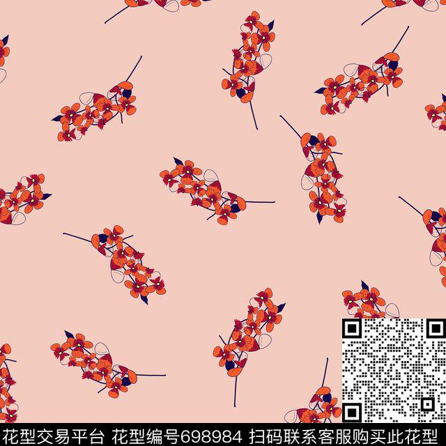 女装民族风花卉数码印花华亿平台下载（图片编号: 698984） - 瓦栏（Walan）