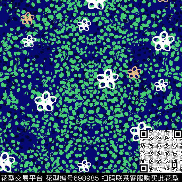 女装小碎花花朵数码印花华亿平台下载（图片编号: 698985） - 瓦栏（Walan）