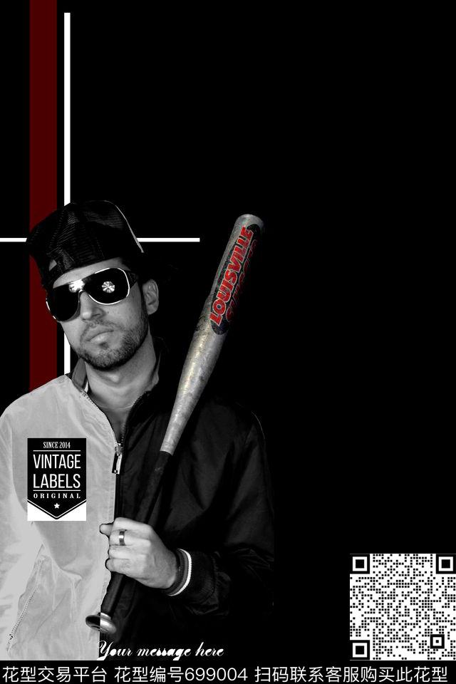 几何线条英文数字黑白人物数码印花华亿平台下载（图片编号: 699004） - 瓦栏（Walan）