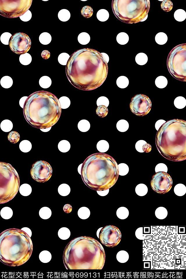 抽象手绘满版花卉最新高清数码水彩花卉波点花卉数码印花华亿平台下载（图片编号: 699131） - 瓦栏（Walan）