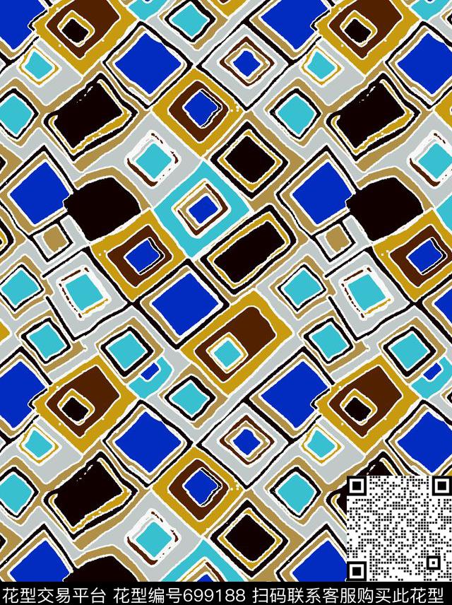 Ting-几何Ting-手绘Ting-抽象传统印花华亿平台下载（图片编号: 699188） - 瓦栏（Walan）