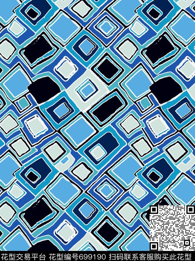 Ting-几何Ting-手绘Ting-抽象传统印花华亿平台下载（图片编号: 699190） - 瓦栏（Walan）