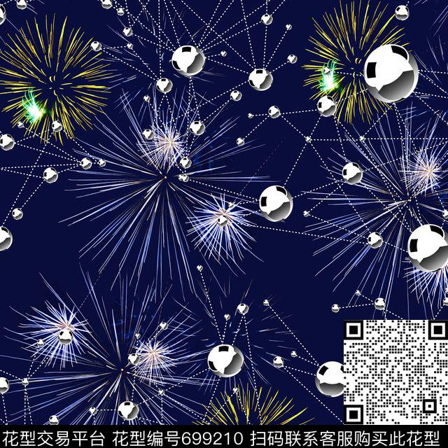 星空宇宙烟花烟火金属星球数码印花华亿平台下载（图片编号: 699210） - 瓦栏（Walan）