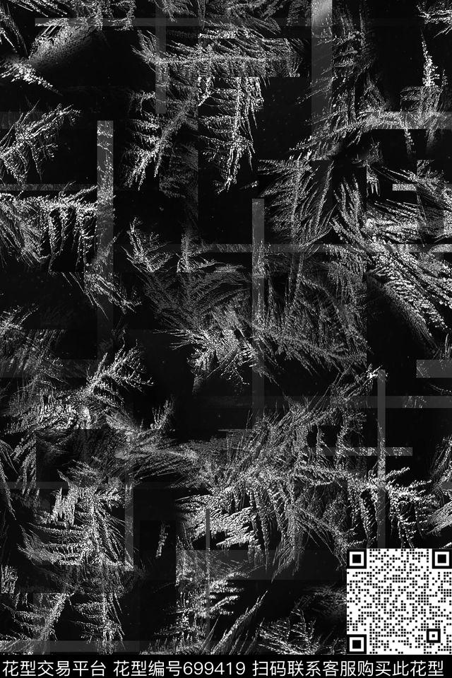 男装几何抽象数码印花华亿平台下载（图片编号: 699419） - 瓦栏（Walan）