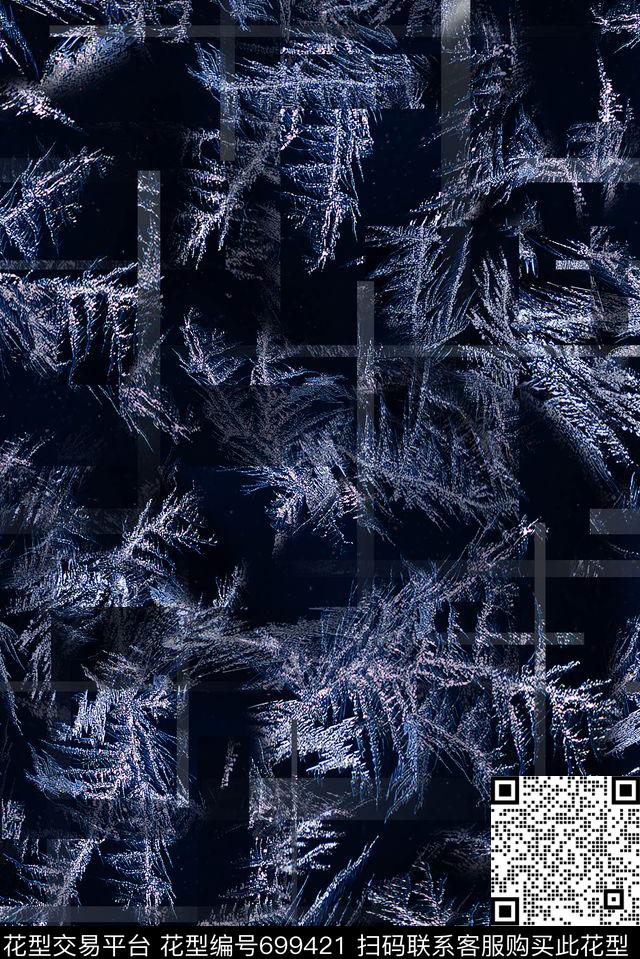 男装几何抽象数码印花华亿平台下载（图片编号: 699421） - 瓦栏（Walan）