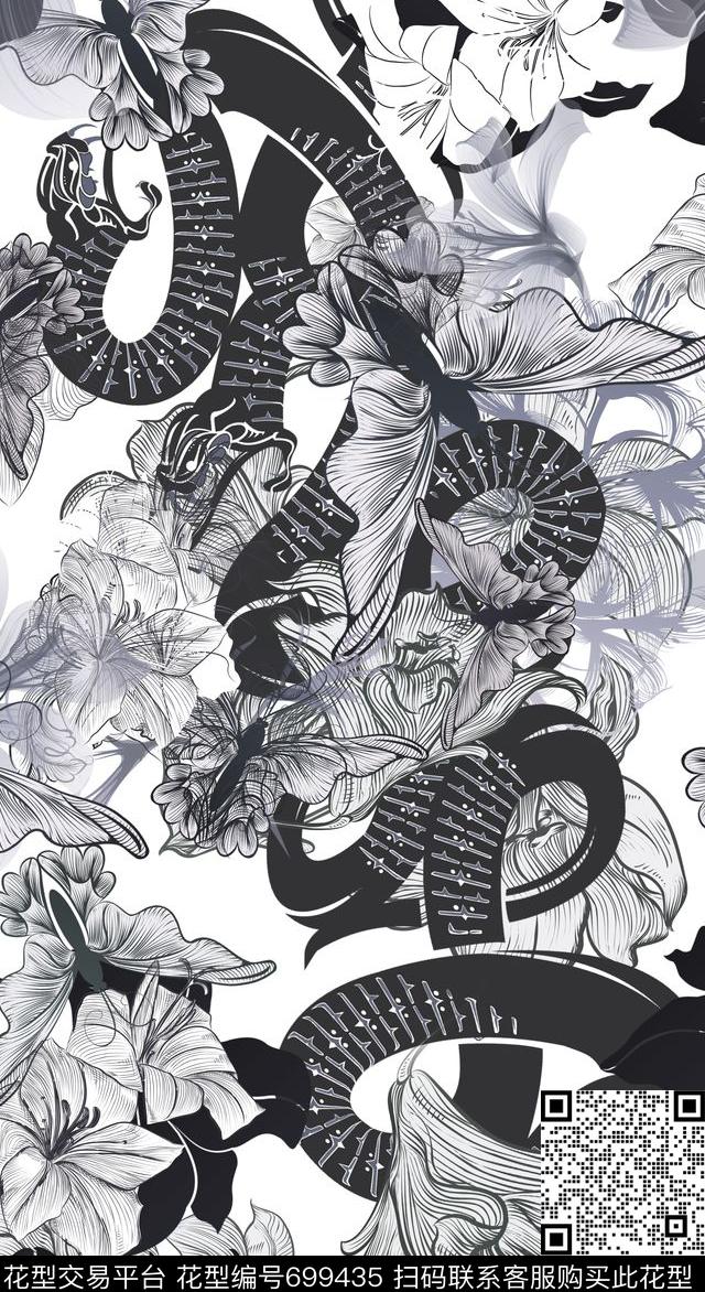 花卉泳装衬衫数码印花华亿平台下载（图片编号: 699435） - 瓦栏（Walan）