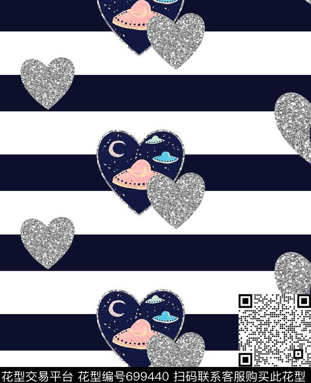 宇宙天空条纹传统印花华亿平台下载（图片编号: 699440） - 瓦栏（Walan）