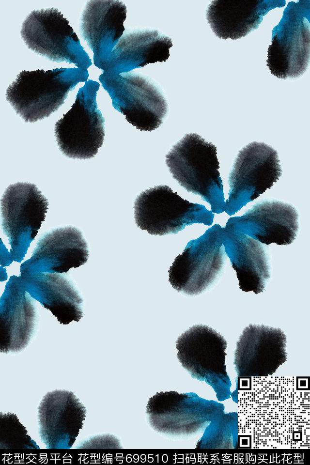 花朵花卉水彩花卉数码印花华亿平台下载（图片编号: 699510） - 瓦栏（Walan）