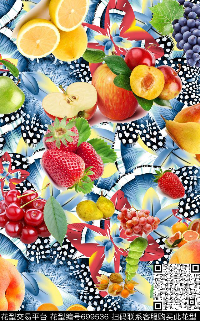 柠檬水果苹果数码印花华亿平台下载（图片编号: 699536） - 瓦栏（Walan）