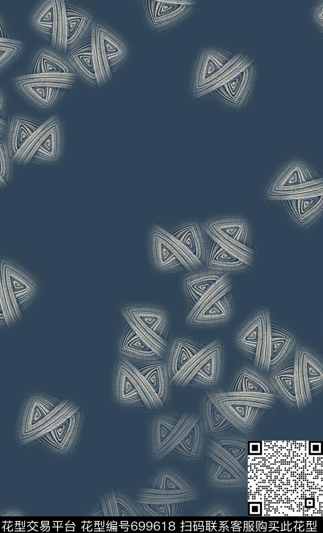 时尚休闲抽象图案不规则几何数码印花华亿平台下载（图片编号: 699618） - 瓦栏（Walan）