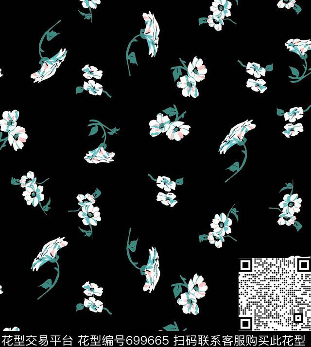 精致欧美风格印花女装印花小碎花传统印花华亿平台下载（图片编号: 699665） - 瓦栏（Walan）
