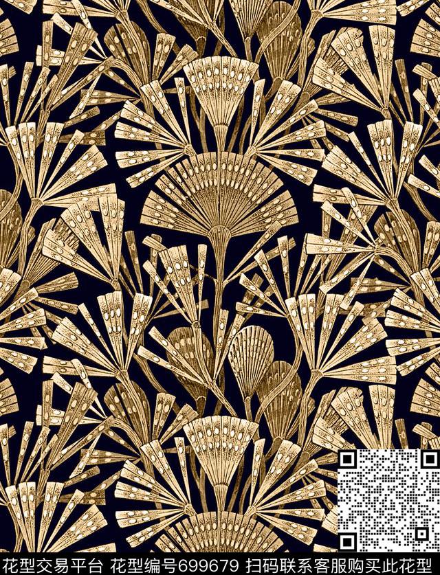 民族部落日式异域数码印花华亿平台下载（图片编号: 699679） - 瓦栏（Walan）