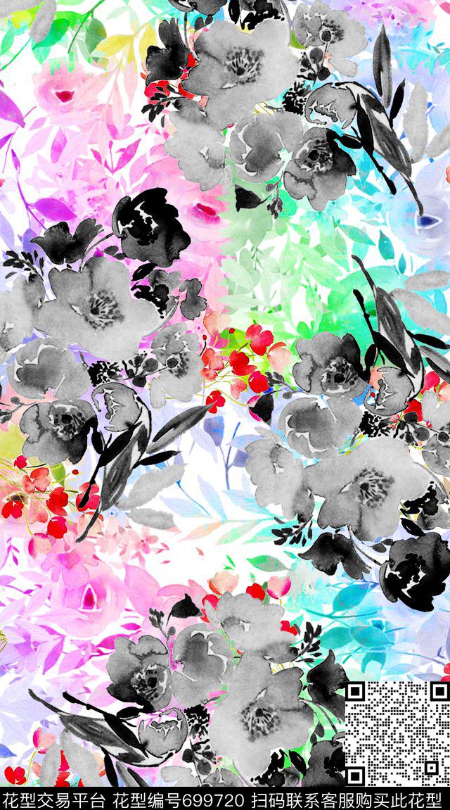 创意图案设计创意服装面料女士裙子数码印花华亿平台下载（图片编号: 699720） - 瓦栏（Walan）