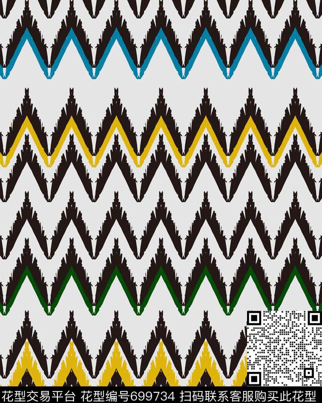 现代不规则几何三角形传统印花华亿平台下载（图片编号: 699734） - 瓦栏（Walan）
