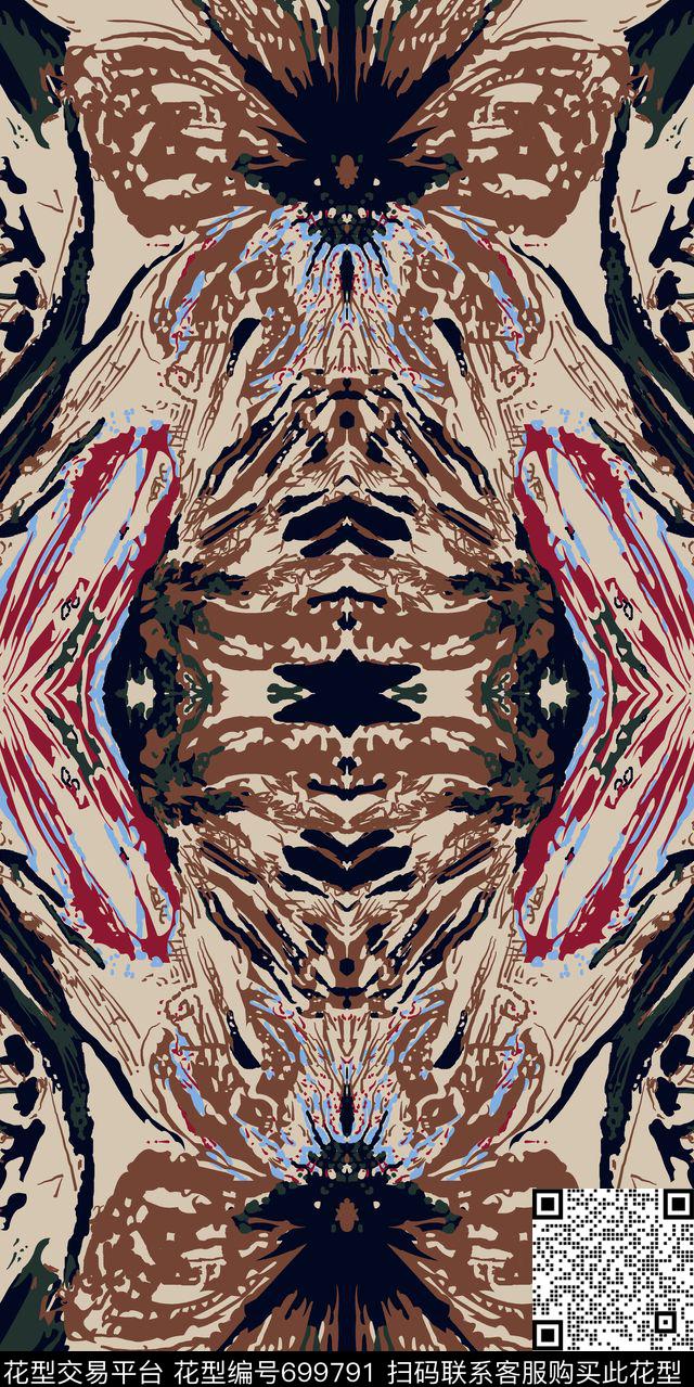 乱花大花花朵传统印花华亿平台下载（图片编号: 699791） - 瓦栏（Walan）