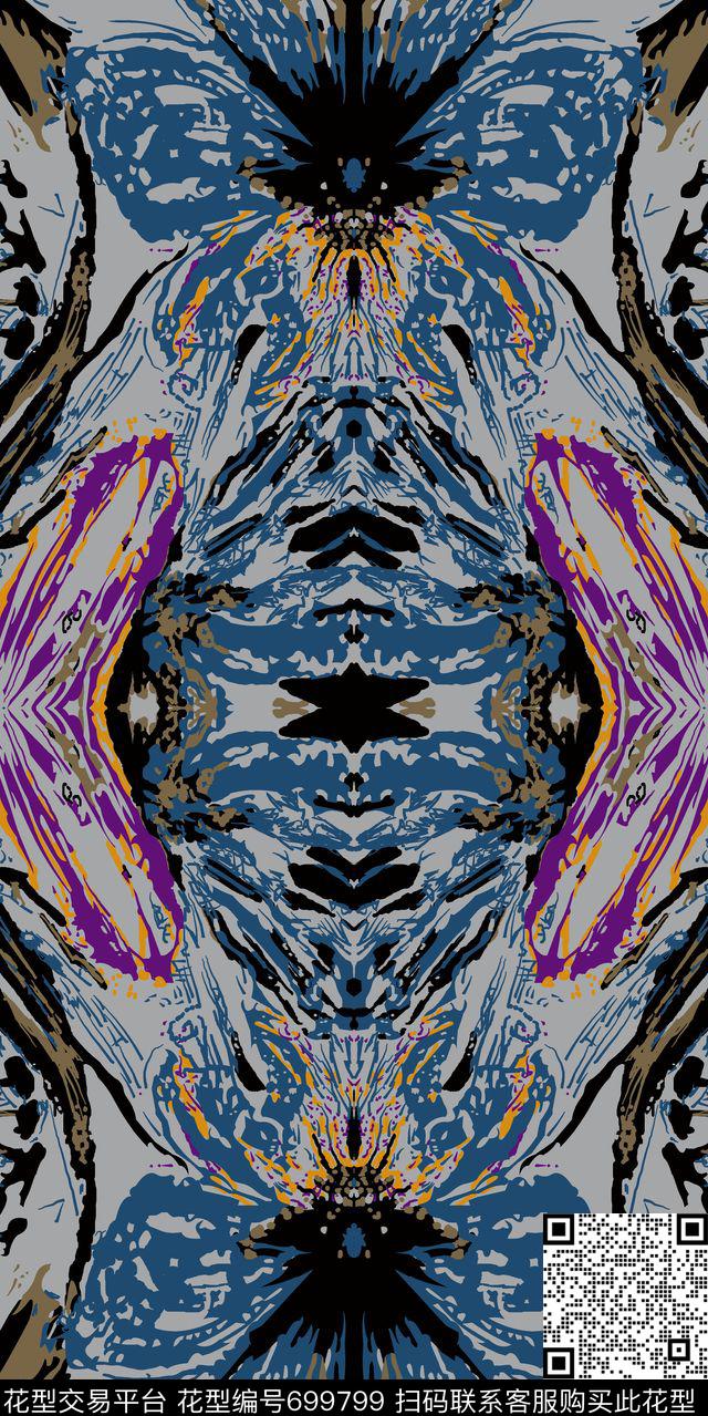 乱花大花花朵传统印花华亿平台下载（图片编号: 699799） - 瓦栏（Walan）