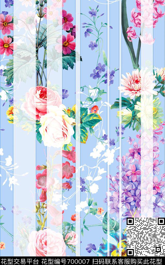 MAX-热带风情手绘立体几何条纹数码印花华亿平台下载（图片编号: 700007） - 瓦栏（Walan）