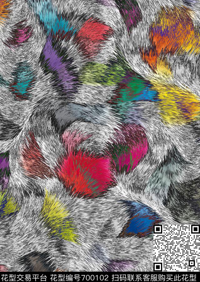 纹理秋冬布纹数码印花华亿平台下载（图片编号: 700102） - 瓦栏（Walan）