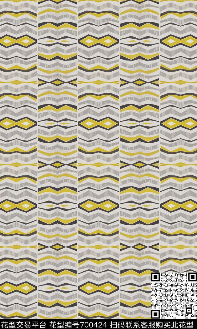 条纹图案复古怀旧波浪条纹传统印花华亿平台下载（图片编号: 700424） - 瓦栏（Walan）
