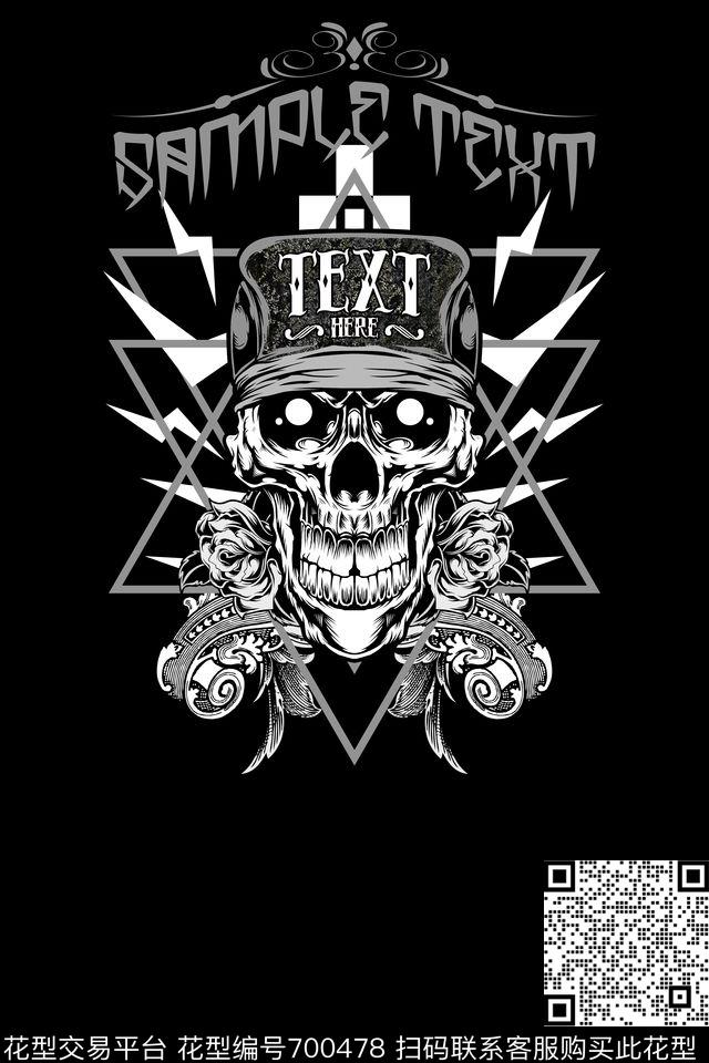 欧美潮流朋克数码印花华亿平台下载（图片编号: 700478） - 瓦栏（Walan）