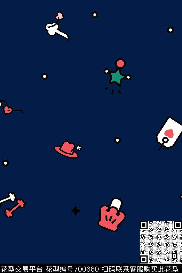 卡通趣味休闲传统印花华亿平台下载（图片编号: 700660） - 瓦栏（Walan）