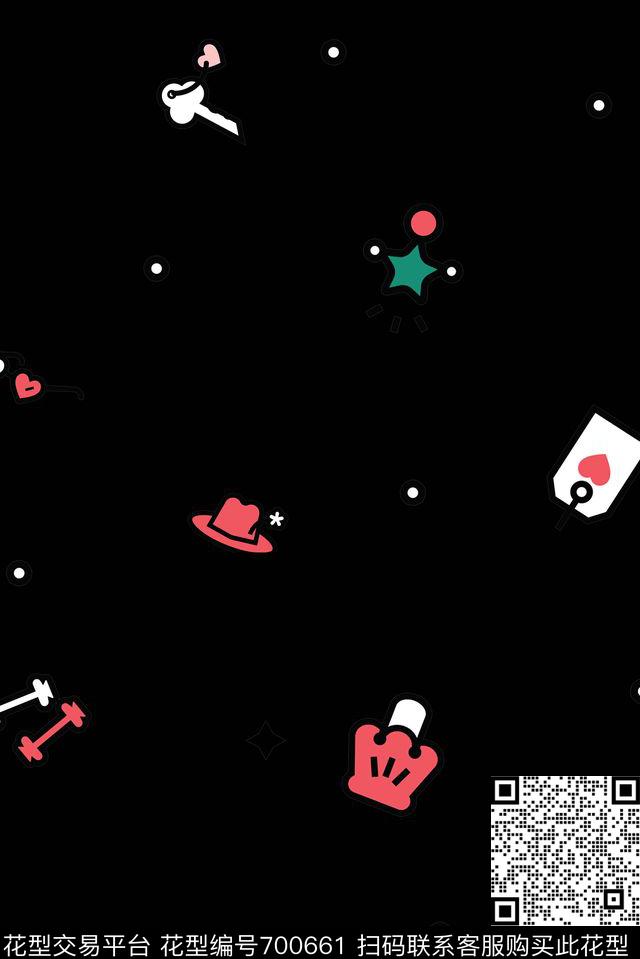 卡通趣味休闲传统印花华亿平台下载（图片编号: 700661） - 瓦栏（Walan）