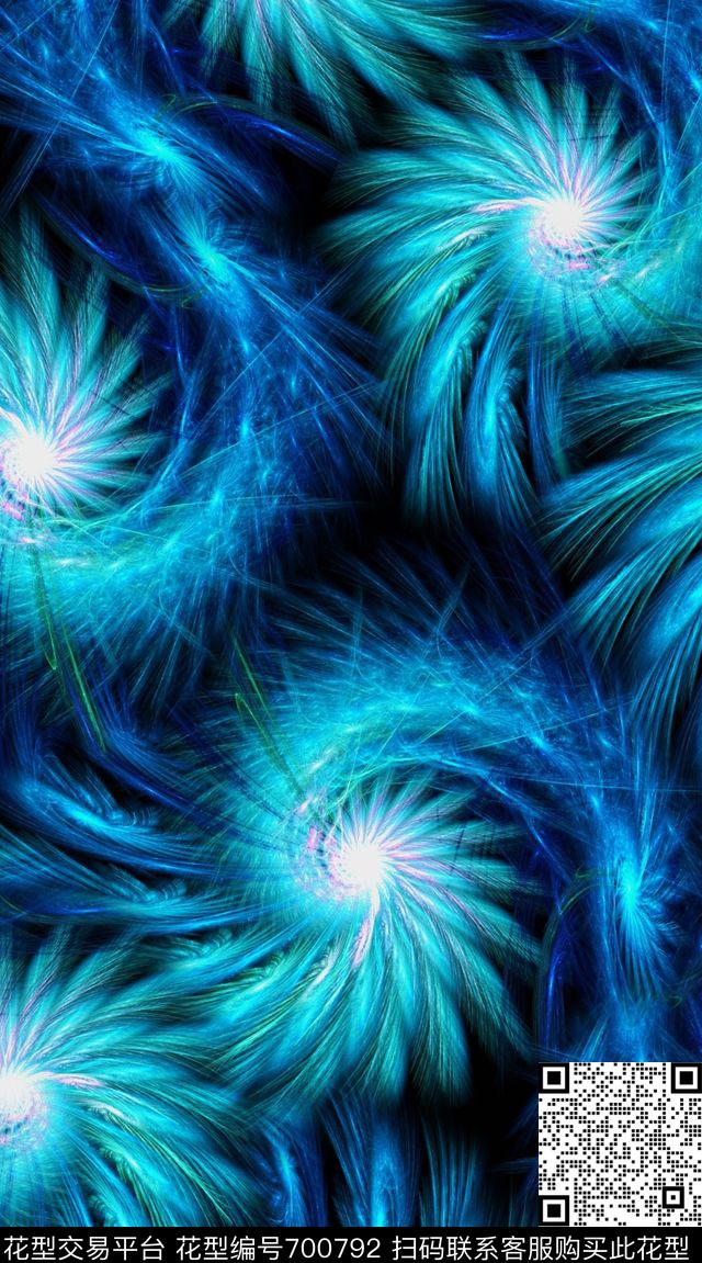 漩涡抽象条纹色彩肌理数码印花华亿平台下载（图片编号: 700792） - 瓦栏（Walan）