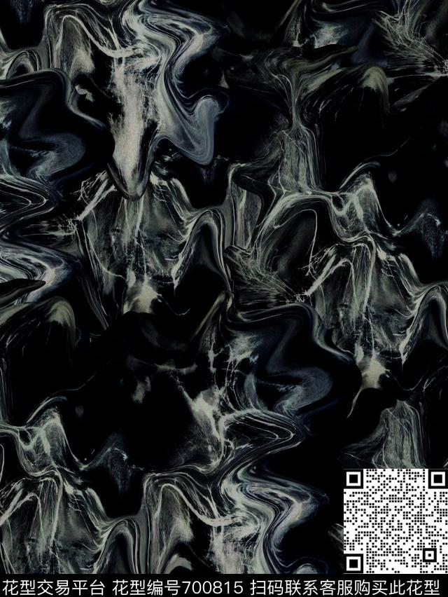 时尚男装潮牌男装抽象数码印花华亿平台下载（图片编号: 700815） - 瓦栏（Walan）