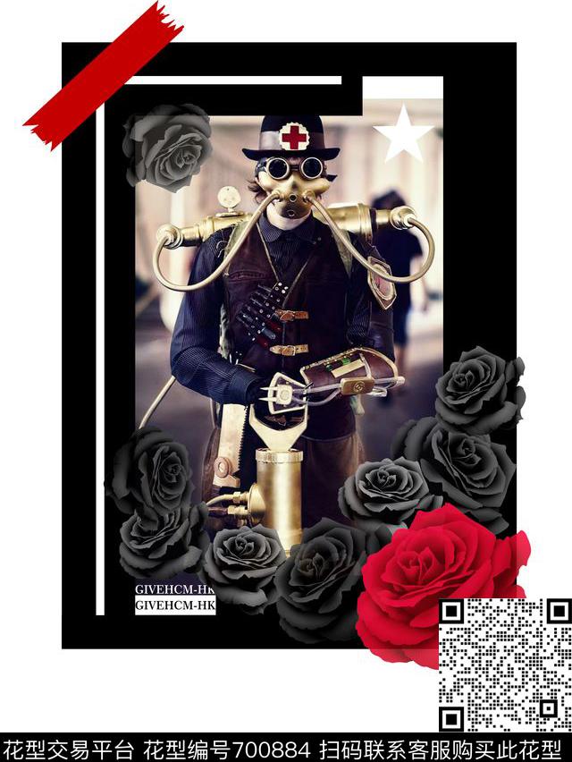 几何抽象花卉数码印花华亿平台下载（图片编号: 700884） - 瓦栏（Walan）