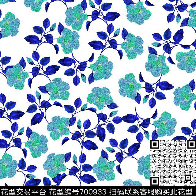 小碎花乱花花朵数码印花华亿平台下载（图片编号: 700933） - 瓦栏（Walan）