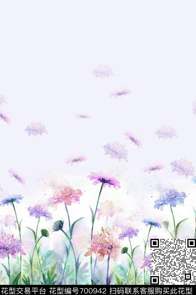 花卉花草花鸟数码印花华亿平台下载（图片编号: 700942） - 瓦栏（Walan）