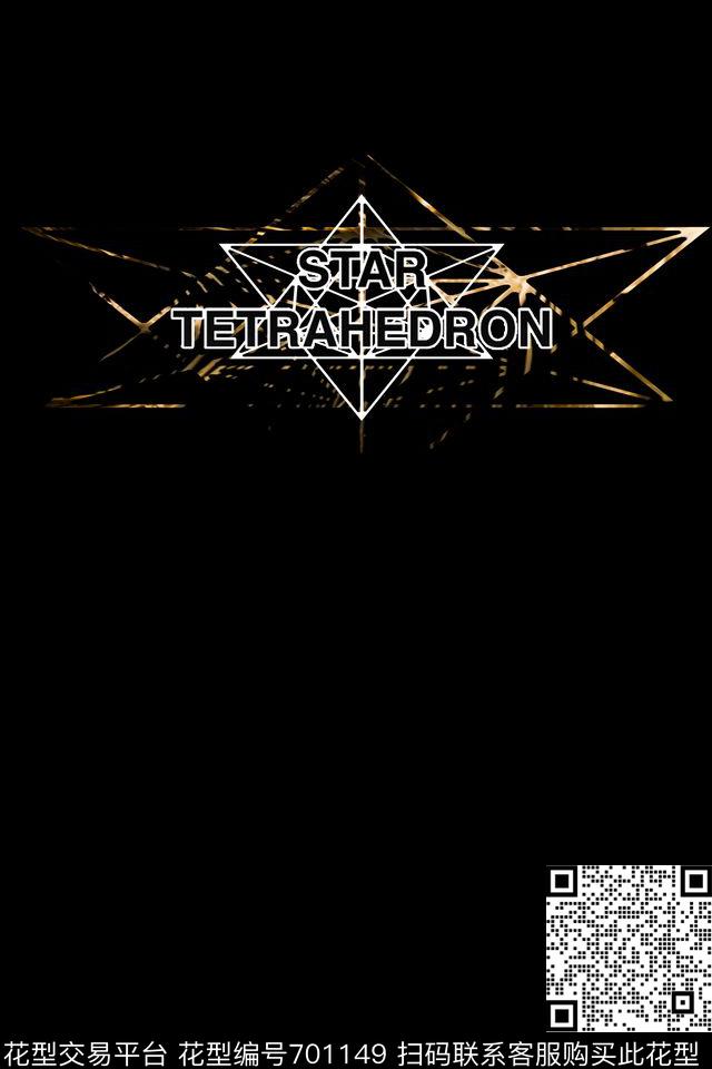 几何线条英文定位数码印花华亿平台下载（图片编号: 701149） - 瓦栏（Walan）