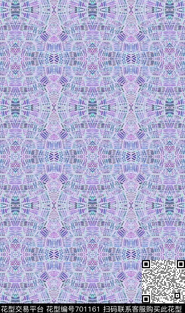 抽象图案抽象时尚迷彩图案数码印花华亿平台下载（图片编号: 701161） - 瓦栏（Walan）
