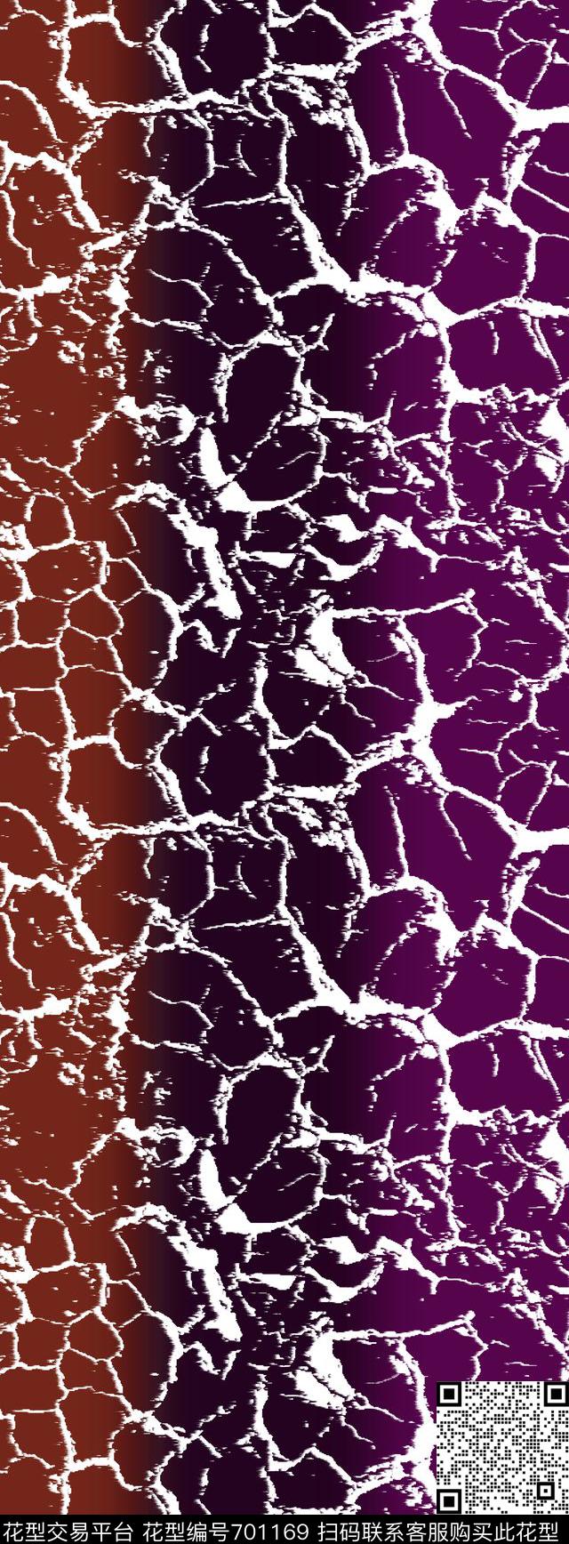 肌理渐变长巾丝巾传统印花华亿平台下载（图片编号: 701169） - 瓦栏（Walan）