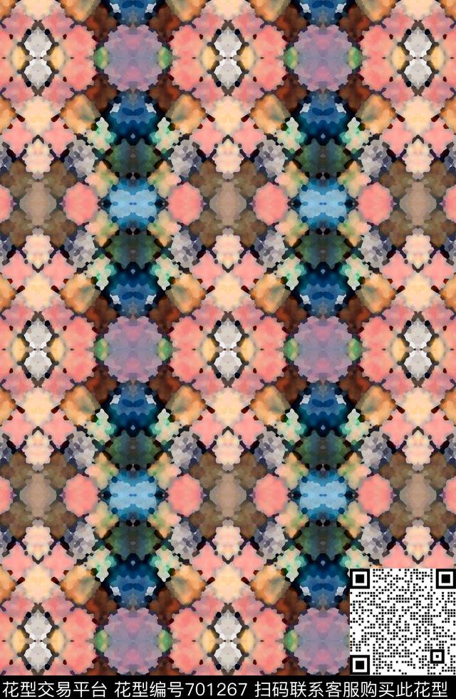 抽象时尚抽象图案迷彩图案数码印花华亿平台下载（图片编号: 701267） - 瓦栏（Walan）