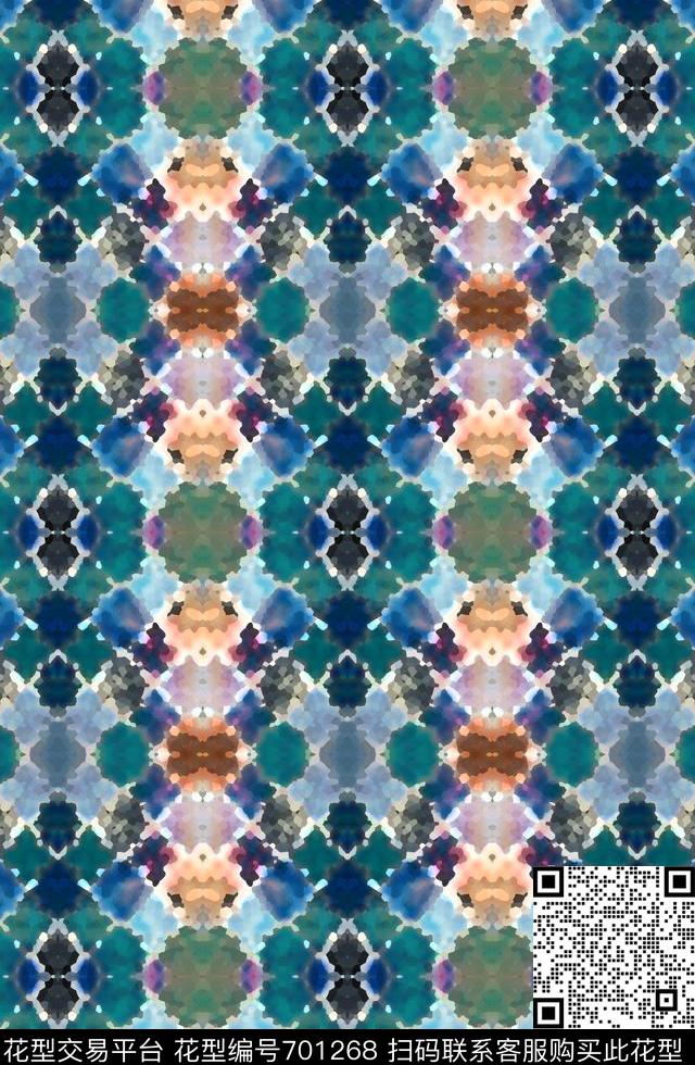 抽象时尚抽象图案迷彩图案数码印花华亿平台下载（图片编号: 701268） - 瓦栏（Walan）