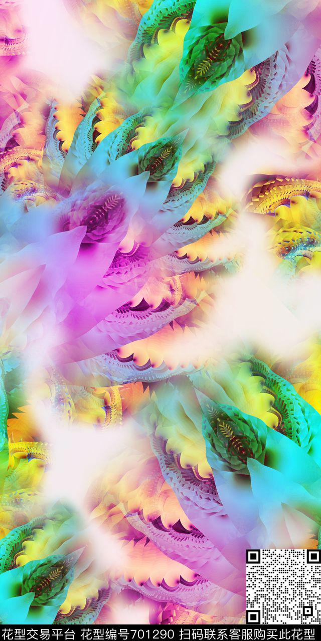 东南亚抽象马来西亚数码印花华亿平台下载（图片编号: 701290） - 瓦栏（Walan）