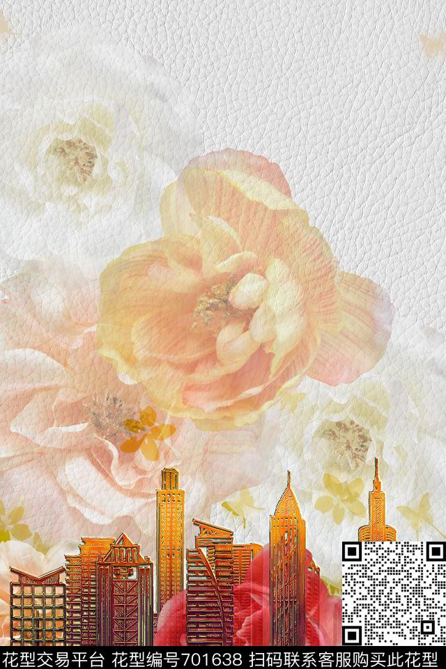 Leatherwingsflowers数码印花华亿平台下载（图片编号: 701638） - 瓦栏（Walan）