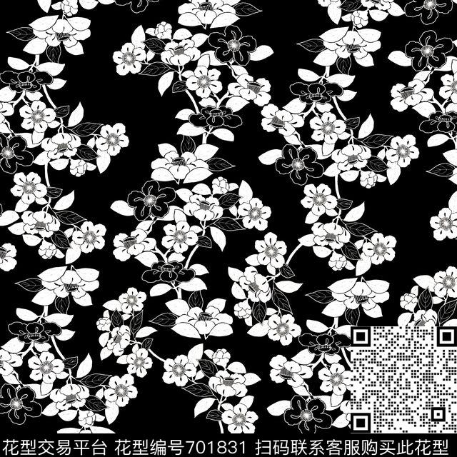 乱花小碎花花朵传统印花华亿平台下载（图片编号: 701831） - 瓦栏（Walan）