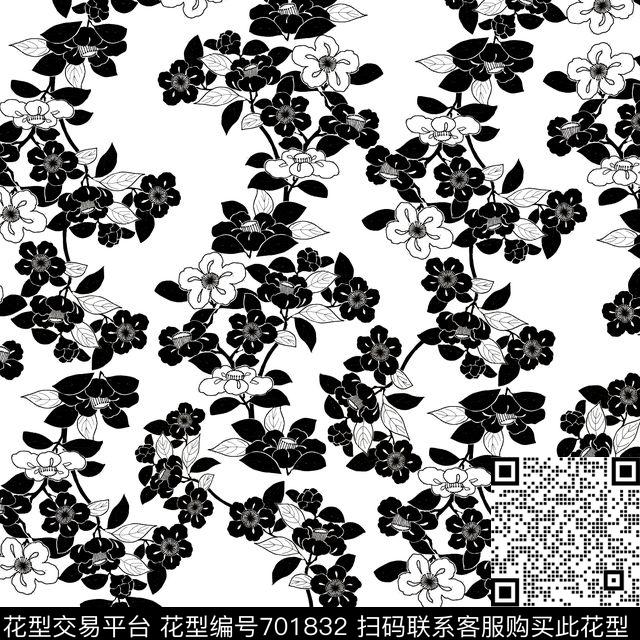 乱花小碎花花朵传统印花华亿平台下载（图片编号: 701832） - 瓦栏（Walan）