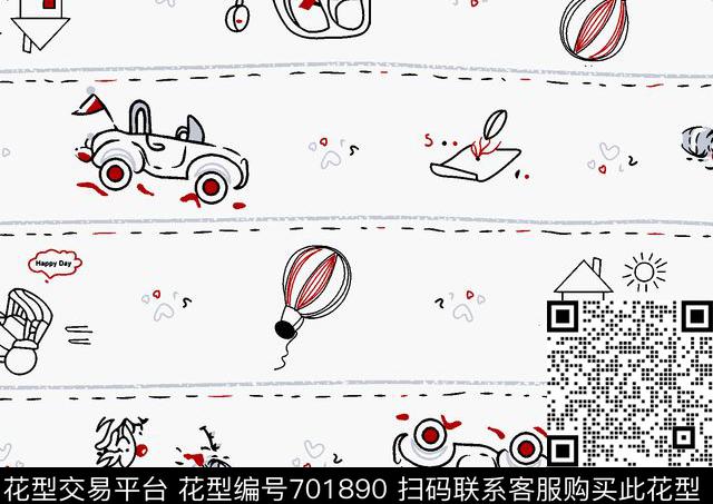 婴幼传统花形婴童卡通传统印花华亿平台下载（图片编号: 701890） - 瓦栏（Walan）