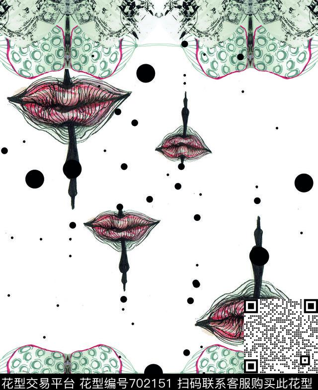 空间几何迷幻抽象面料急诊--美吕氏综合征传统印花华亿平台下载（图片编号: 702151） - 瓦栏（Walan）