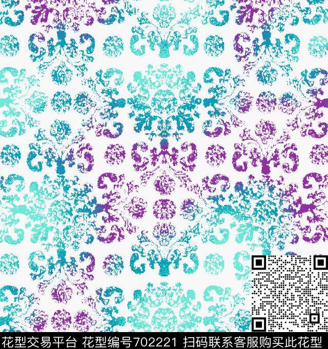 简欧云纹民族风传统印花华亿平台下载（图片编号: 702221） - 瓦栏（Walan）