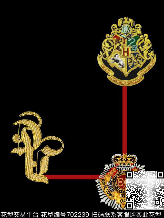 时尚男装潮牌男装男装T桖胸花数码印花华亿平台下载（图片编号: 702239） - 瓦栏（Walan）