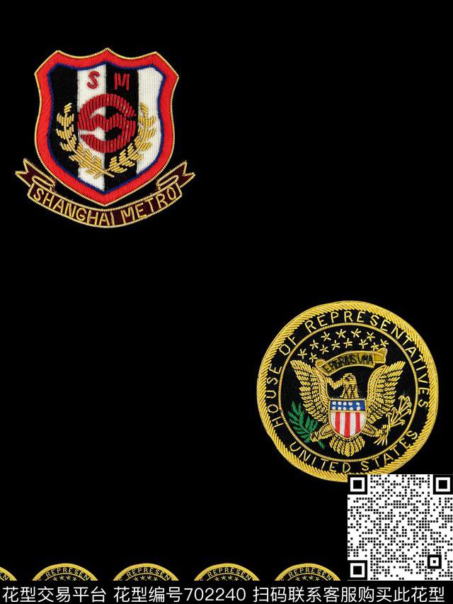 时尚男装潮牌男装男装T桖胸花数码印花华亿平台下载（图片编号: 702240） - 瓦栏（Walan）