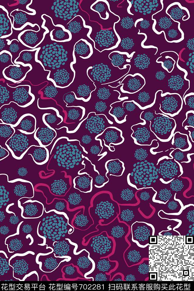 不规则几何圆形底纹传统印花华亿平台下载（图片编号: 702281） - 瓦栏（Walan）