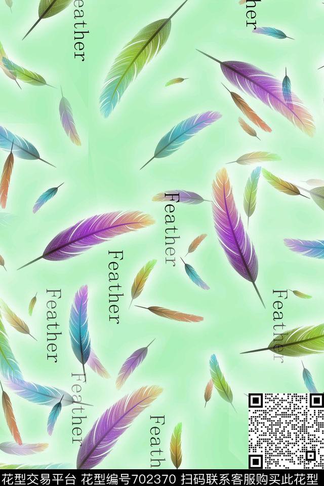 花朵手绘彩色数码印花华亿平台下载（图片编号: 702370） - 瓦栏（Walan）