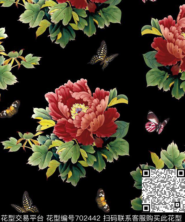 民族风中国风Fei-女装数码印花华亿平台下载（图片编号: 702442） - 瓦栏（Walan）