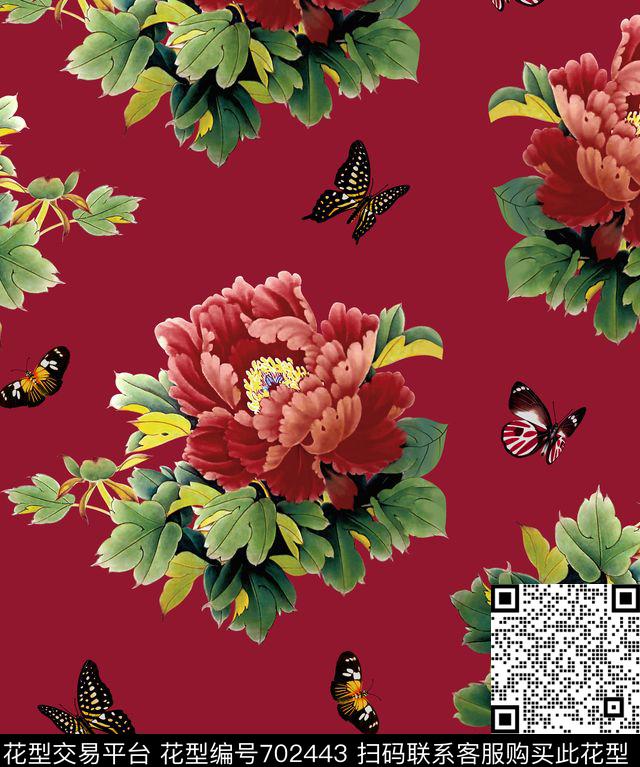 民族风中国风Fei-女装数码印花华亿平台下载（图片编号: 702443） - 瓦栏（Walan）