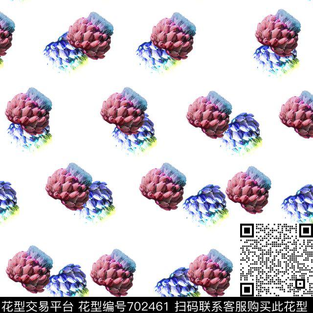 花朵多肉趣味数码印花华亿平台下载（图片编号: 702461） - 瓦栏（Walan）